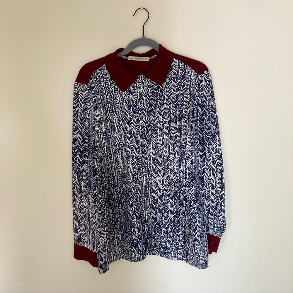 Balenciaga Silk Button-Up Shirt